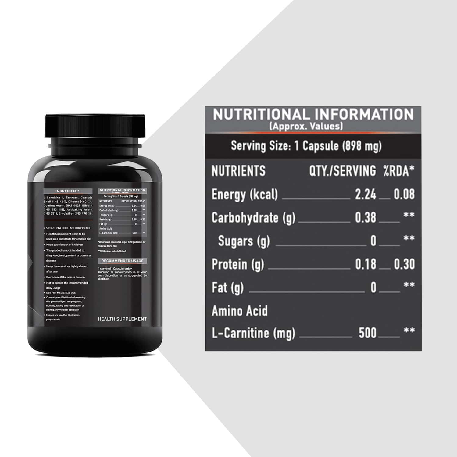 Buy MUSCLEBLAZE LCARNITINE LTARTRATE 120 CAPSULES Online & Get Upto
