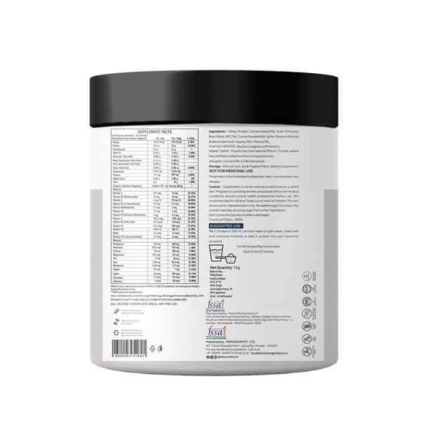 Miduty Fit & Lean Protein Shake -Whey Protein Isolate-Weight Loss-Muscle Recovery-Chocolate - 1Kg