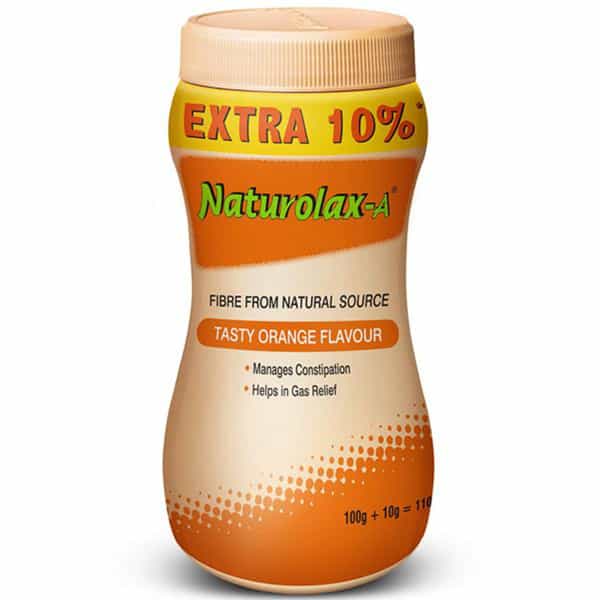 Naturolax A Tasty Orange Flavour Powder For Constipation With 10% Extra-110Gm