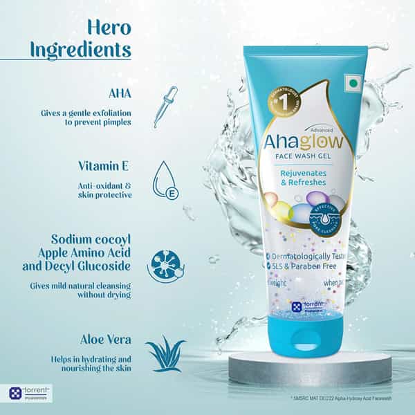 Ahaglow Advanced Tube Of 200Gm Face Wash Gel