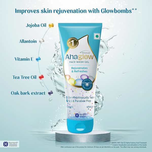 Ahaglow Advanced Tube Of 200Gm Face Wash Gel