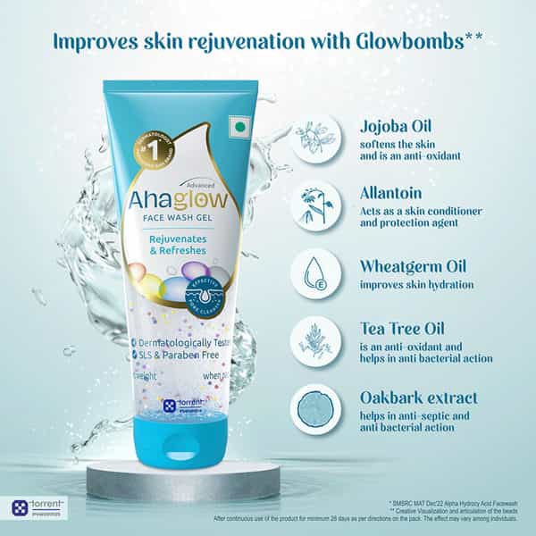 Ahaglow Advanced Tube Of 200Gm Face Wash Gel