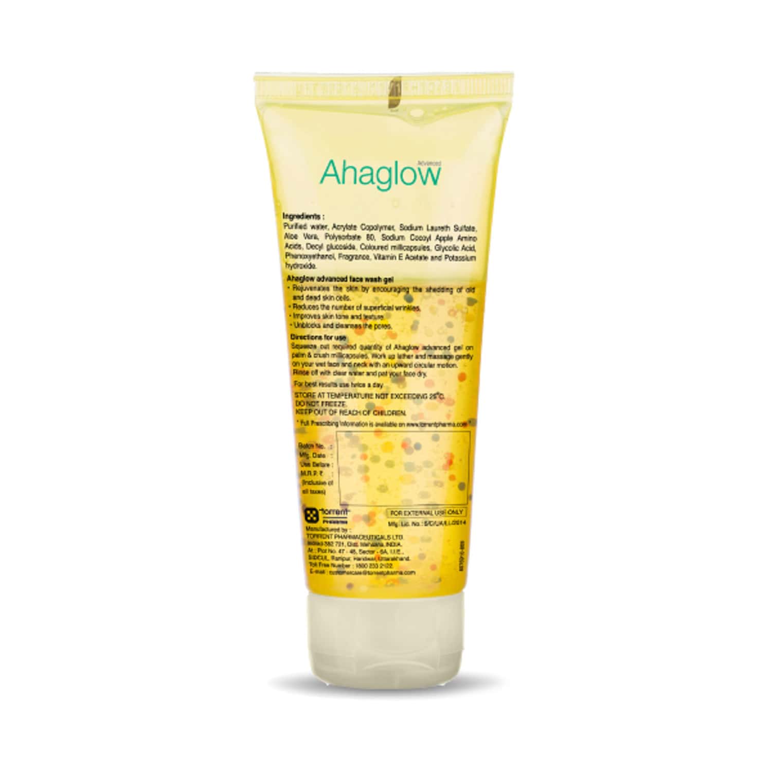 Buy AHAGLOW ADVANCED TUBE OF 200GM FACE WASH GEL Online & Get Upto 60