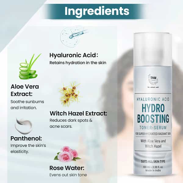 Tnw The Natural Wash Hyaluronic Acid Hydro Boosting Toner-Serum - 100 Ml