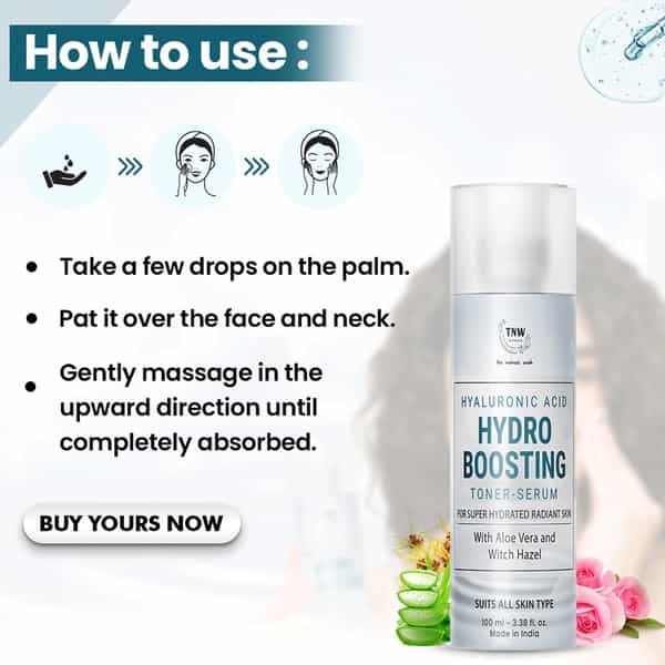 Tnw The Natural Wash Hyaluronic Acid Hydro Boosting Toner-Serum - 100 Ml