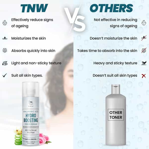 Tnw The Natural Wash Hyaluronic Acid Hydro Boosting Toner-Serum - 100 Ml