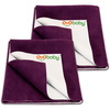 Oyo Baby Baby Small | Waterproof Dry Sheet For Newborn 6 Months Soft & Reusable 70X50 Cm (Pack Of 2)
