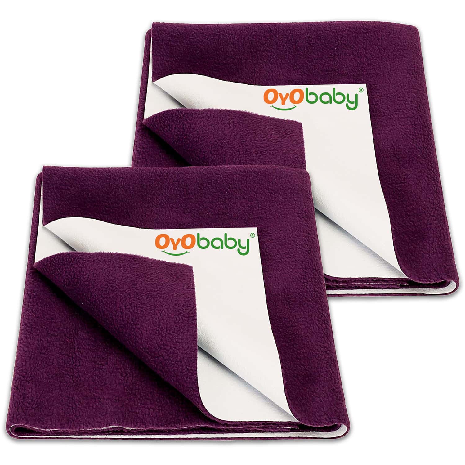 Oyo Baby Baby Small | Waterproof Dry Sheet For Newborn 6 Months Soft & Reusable 70x50 Cm (pack Of 2)