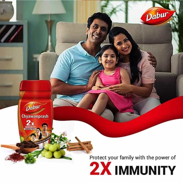 Dabur Chyawanprash - 2 X Immunity - 500 Gm With 50 Gm Free