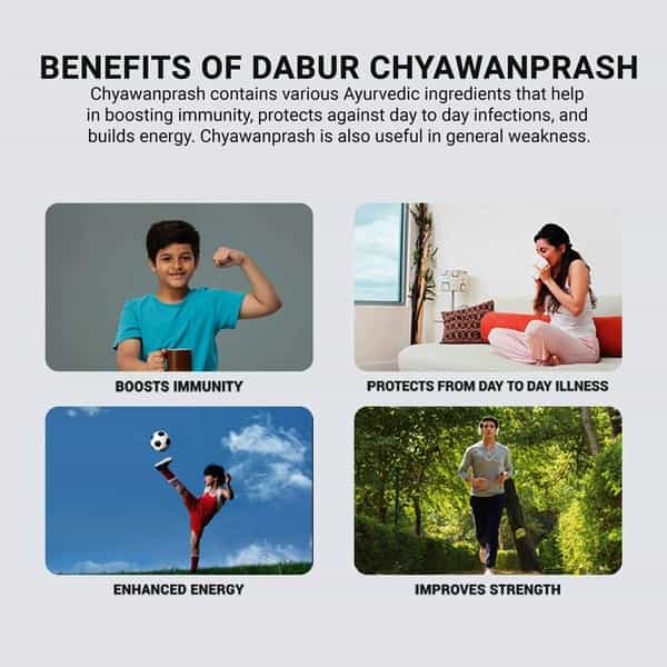 Dabur Chyawanprash - 2 X Immunity - 500 Gm With 50 Gm Free
