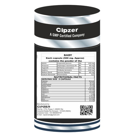 Cipzer Baby Capsule|Boost Your Babys Immunity System Against Viral Infections|60 Capsules