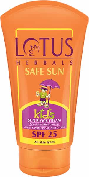 Lotus Safe Sun Kids Sun Block Spf-25 Cream 100 Gm