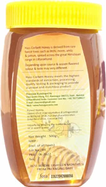 Hass Corbett Honey 1 Kg Pure Premium Organic For Eating For Weight Loss
