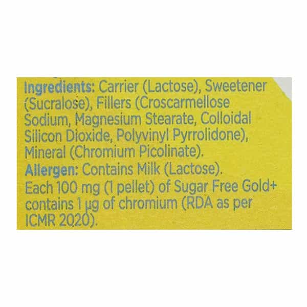 Sugar Free Gold Plus Sweetener Bottle Of 50 Pellets