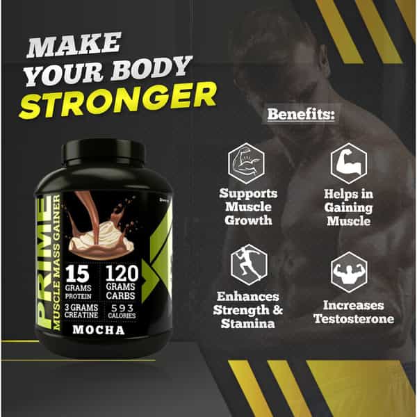 Bigflex Prime Mass Gainer (Mocha) (3 Kg)
