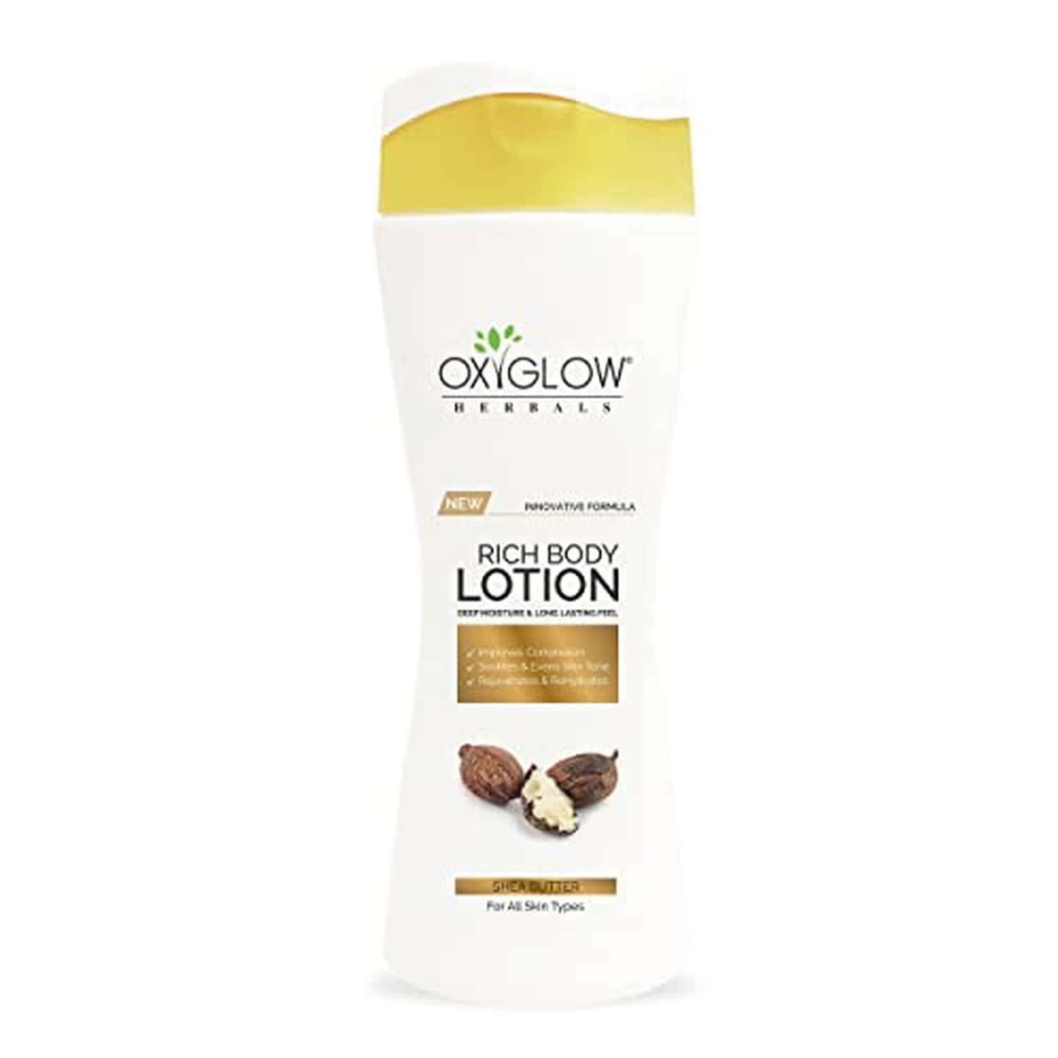 Oxyglow Herbals Rich Body Lotion Enriched With Shea Butter 200 Ml (Pack Of 1)