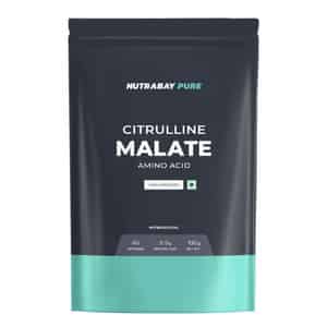 Nutrabay Pure 100% Citrulline Malate Powder | Pre Workout Supplement|unisex - 100g | Unflavoured