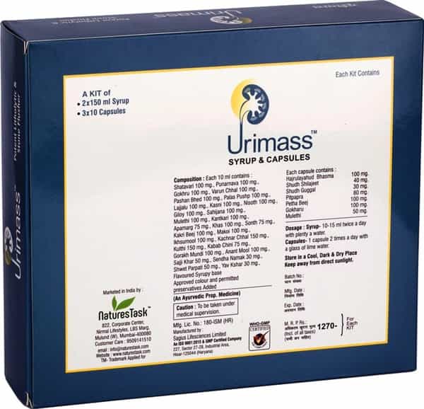 Naturestask Urimass Combi Kit For Kidney Stone