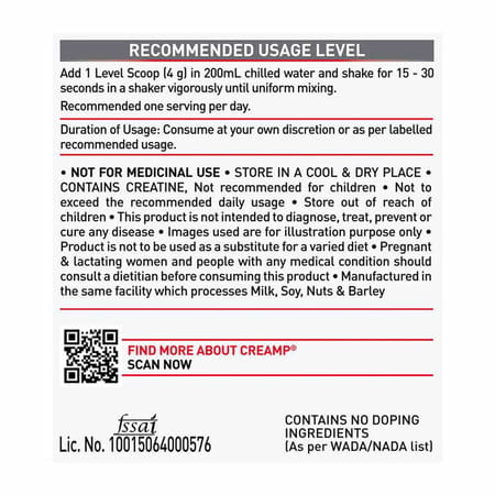Muscleblaze Micronised Creatine Monohydrate Creamp Powder | Candy Rush (30 Servings | 120G)
