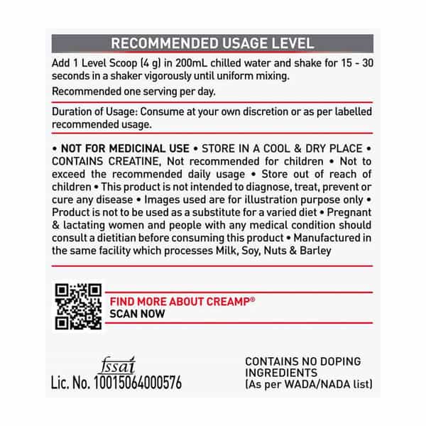 Muscleblaze Micronised Creatine Monohydrate Creamp Powder | Candy Rush (30 Servings | 120G)