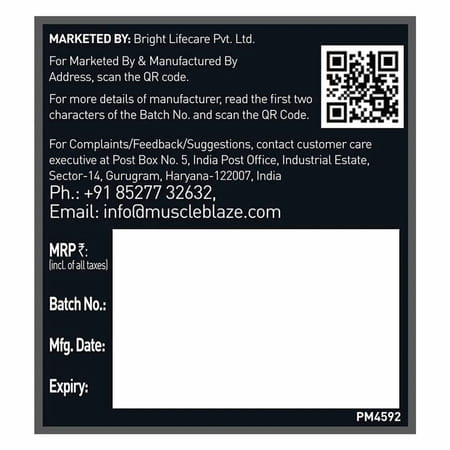 Muscleblaze Micronised Creatine Monohydrate Creamp Powder | Candy Rush (30 Servings | 120G)
