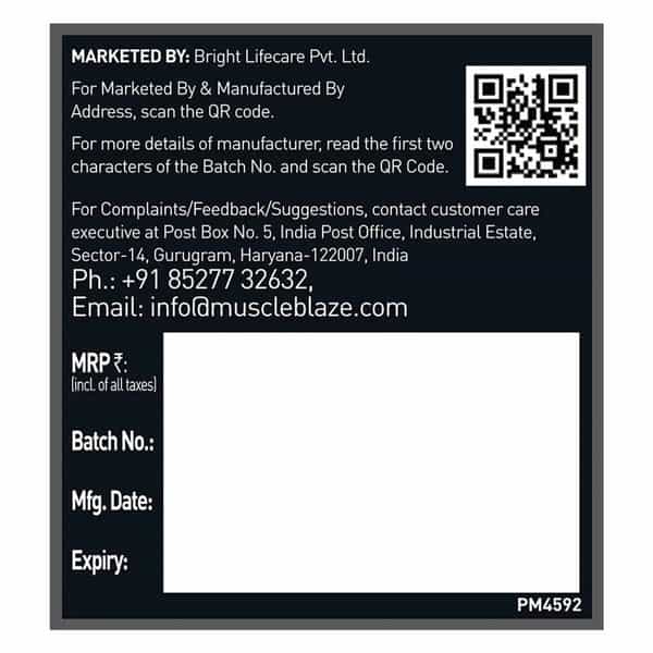 Muscleblaze Micronised Creatine Monohydrate Creamp Powder | Candy Rush (30 Servings | 120G)