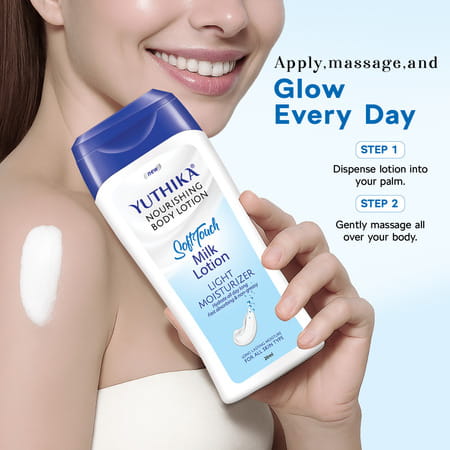 Yuthika Milk Body Lotion 480Ml (20Mlx24) | Non Greasy Nourishing Body Lotion For Women And Men