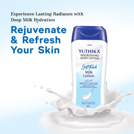 Yuthika Milk Body Lotion 480Ml (20Mlx24) | Non Greasy Nourishing Body Lotion For Women And Men