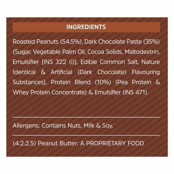 Muscleblaze High Protein Peanut Butter | Creamy | 27 G Protein | Dark Chocolate Spread | 750 G