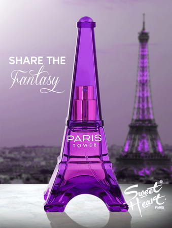 Sweet Heart Purple Paris Tower Long Lasting Eau De Perfume 40ml