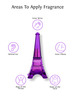Sweet Heart Purple Paris Tower Long Lasting Eau De Perfume 40ml