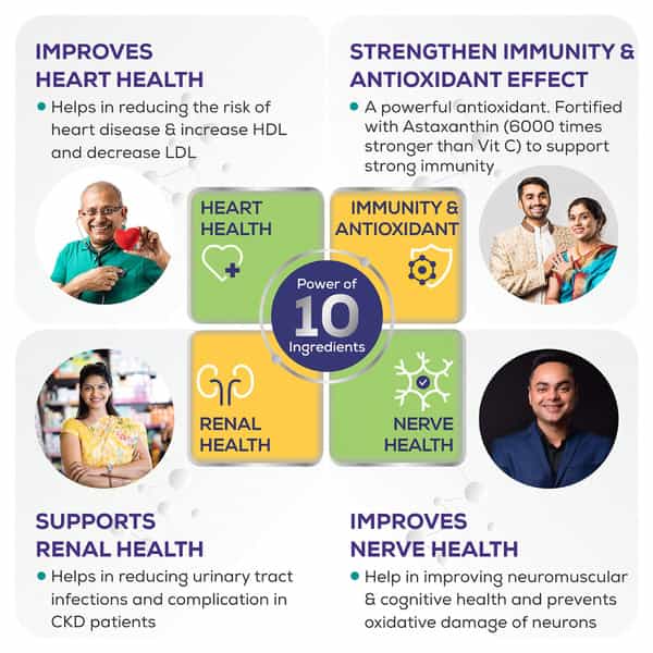 Jubilant Nutrihance Multiomega 100% Vegan Omega (10 Veg Softgels) For Heart & Nerve Renal Health