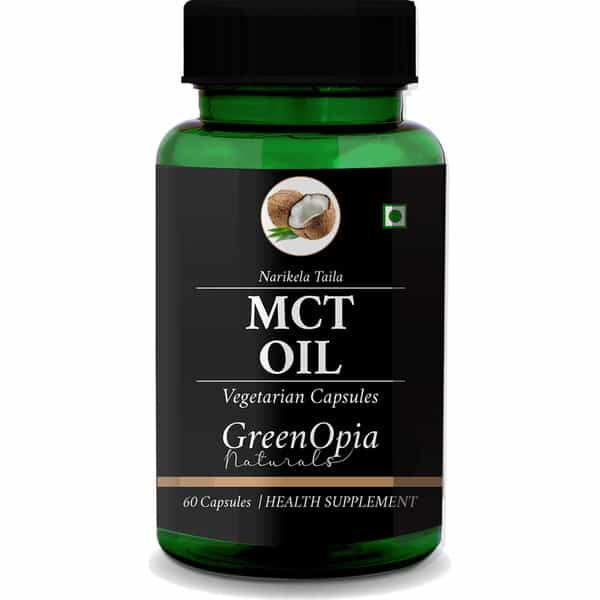 Greenopia Mct Oil 60 Liquid Filled Vegetarian Capsules