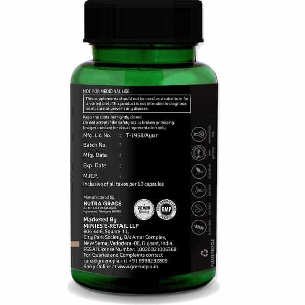 Greenopia Mct Oil 60 Liquid Filled Vegetarian Capsules