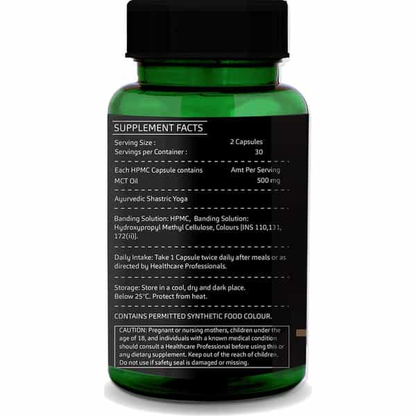 Greenopia Mct Oil 60 Liquid Filled Vegetarian Capsules