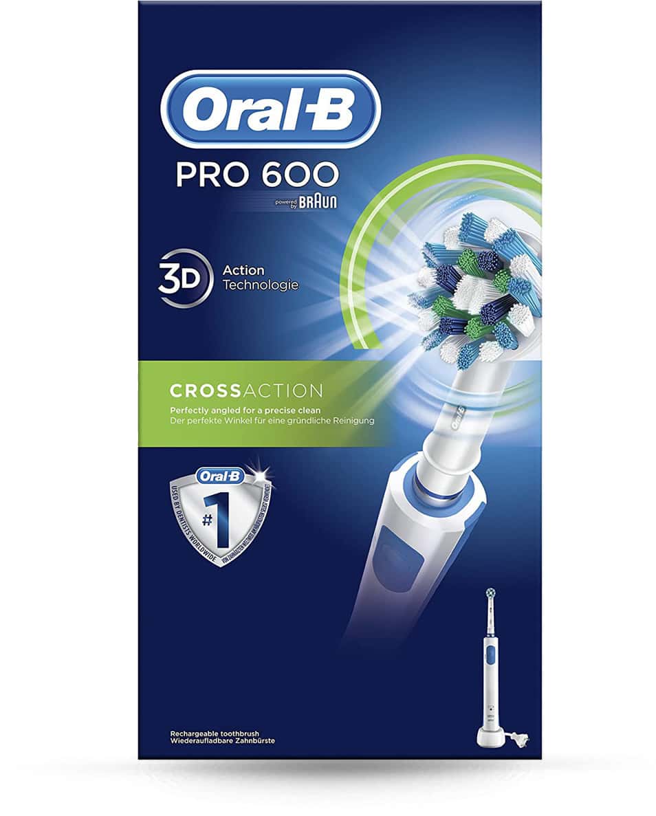 Oral-B Pro 600 Cross Action Electric Rechargeable Toothbrush - 1