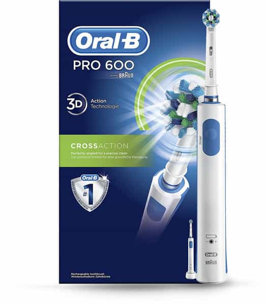 Oral-B Pro 600 Cross Action Electric Rechargeable Toothbrush - 1