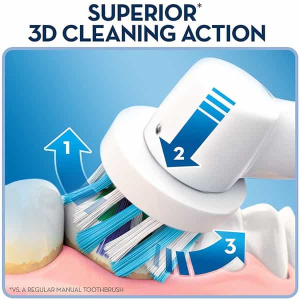 Oral-B Pro 600 Cross Action Electric Rechargeable Toothbrush - 1