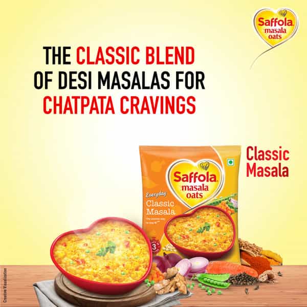 Saffola Masala Oats Tasty Evening Snack Classic Masala 1 Kg