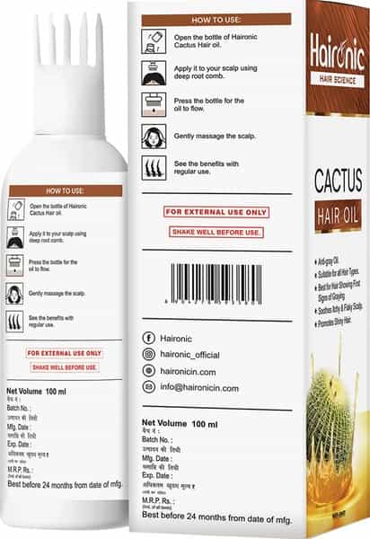 Haironic Hair Science Cactus Hair Oil 100Ml