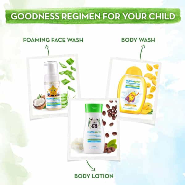 Mamaearth Major Mango Body Wash For Kids With Mango & Oat Protein - 300 Ml