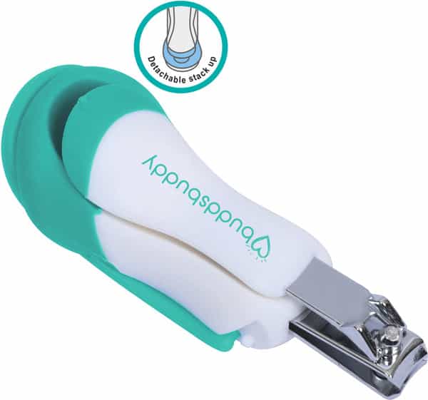Buddsbuddy Premium Baby Nail Clipper With Magnifying Glass Green Bb5023