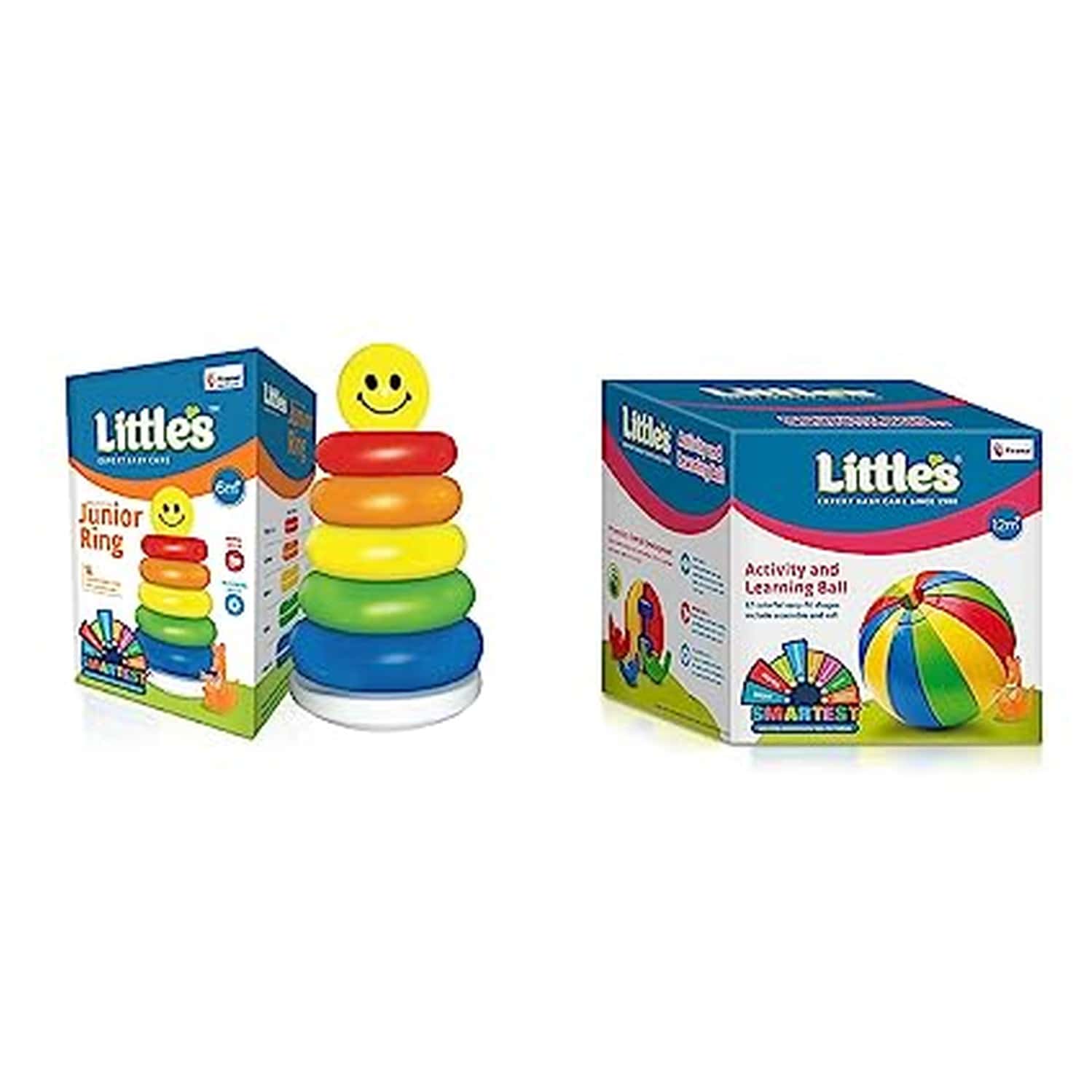 Littles Junior Ring & Littles Activity And Learning Ball (Multicolor)