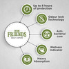 Friends Easy Adult Diapers 10 Count (L) Waist 75-145Cm 29.53- 57.09 Inch