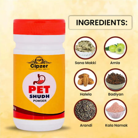 Cipzer Pet Sudh Powder | Herbal Relief For Constipation & Supports Healthy Digestion | 50 G