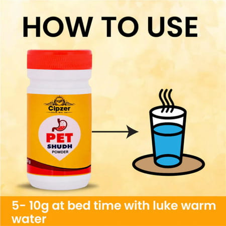 Cipzer Pet Sudh Powder | Herbal Relief For Constipation & Supports Healthy Digestion | 50 G
