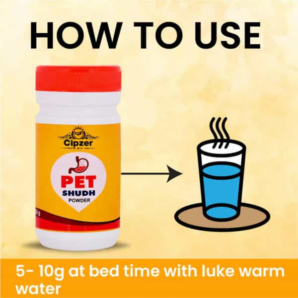 Cipzer Pet Sudh Powder | Herbal Relief For Constipation & Supports Healthy Digestion | 50 G