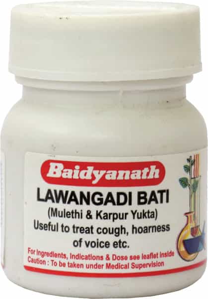 Baidyanath Asli Ayurved Lawangadi Bati 40 Tablets (Pack Of 3) Helps In Cough Hoarseness Of Voice