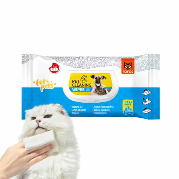 Fofos Pet Cleaning Wipes Unscented - 80Pcs