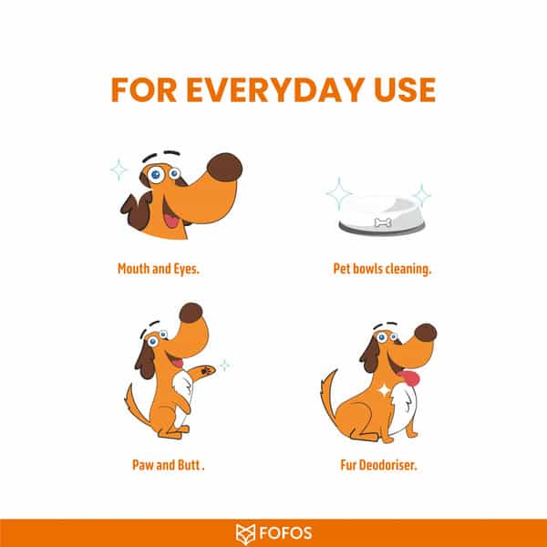 Fofos Pet Cleaning Wipes Unscented - 80Pcs